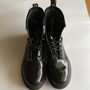 Black Patent Doc Martens Boots